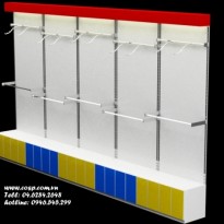 CPKTE - 112 - Tủ Trưng Bày Quần Áo Sát Tường - 199E Đại La